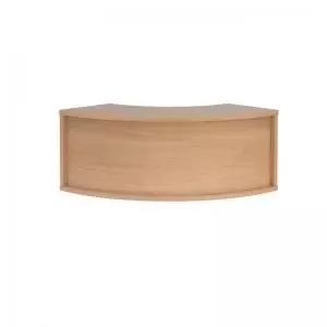 Image of Denver reception corner hutch unit 800mm x 350mm - beech