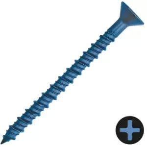 Image of DEWALT 6.3 x 127mm Countersunk Concrete Screw - Pack of 100 - Blue