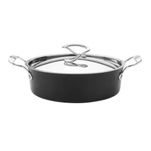 Image of Circulon Style Hard Anodised 27cm Sauteuse Pan Black