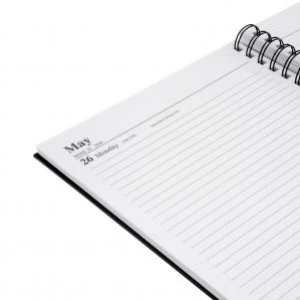 Image of Office 2020 Diary Day to Page Wirobound Vinyl Coated Board A4