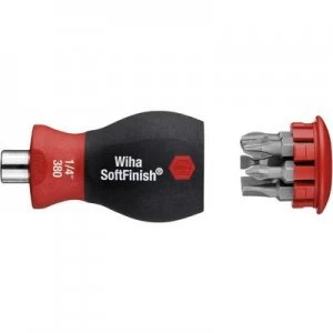 Image of Wiha Stubby Workshop Screwdriver/magazine attachment 1/4 (6.3 mm) DIN 3126, DIN ISO 1173