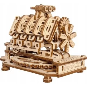 Image of V8 Engine Wooden City 3D Wooden Model Kit