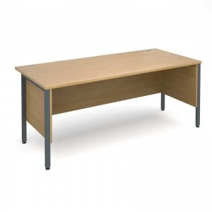 Image of Maestro 25 GL Straight Desk With Side Modesty Panels 1800mm x 800mm -