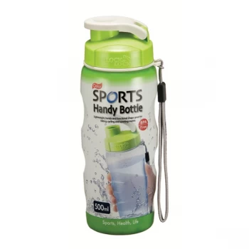 Image of Lock & Lock Green Sports Handy Bottle with Carry Strap 500ml