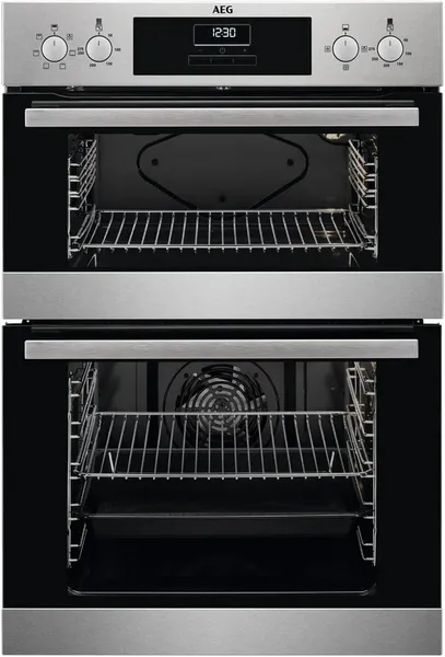 Image of AEG Built-In Double Electric Oven Fan Oven S/Steel DEX33111EM