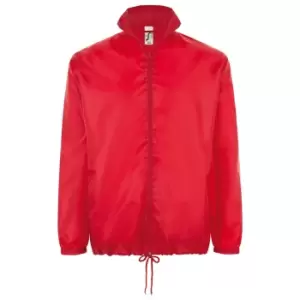 Image of SOLS Unisex Shift Showerproof Windbreaker Jacket (S) (Red)