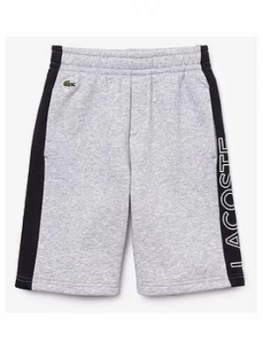 Image of Lacoste Sports Boys Logo Jersey Short - Grey