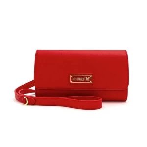 Image of Loungefly Red Pin Trader Crossbody Bag