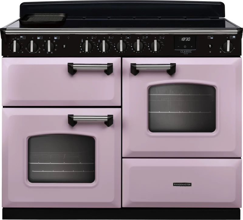 Image of Rangemaster CLDLO110EIPHTH/CM1 Classic Deluxe OC 110cm Induction Range Cooker Chrome Trim 17825 - HEATHER CLDLO110EIPHTH/CM1