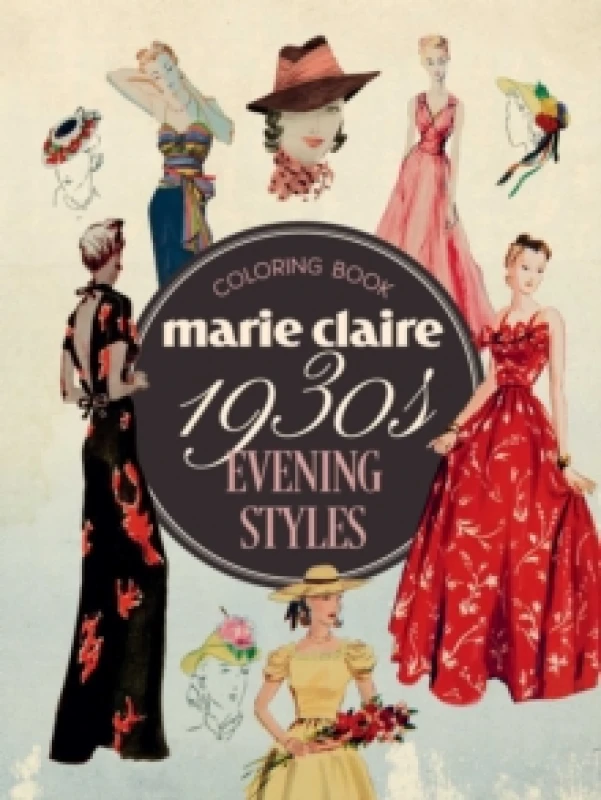 Image of Marie Claire 1930s Evening Styles Coloring Book Paperback / softback