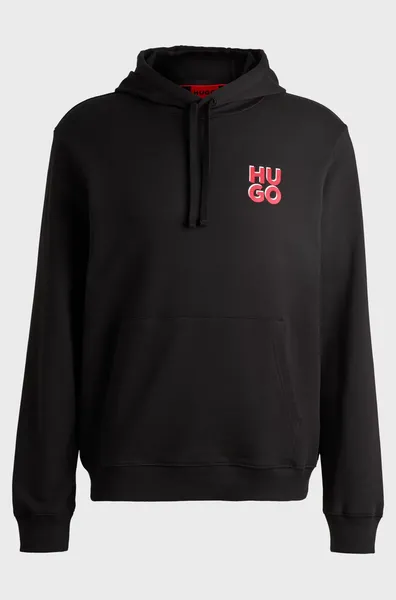Image of HUGO Dimonihood Pullover Hoodie Black S