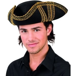 Image of Pointed Pirate Hat (Black)
