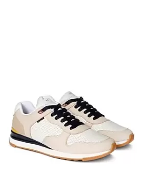 Image of Paul Smith Mens Ware Color Blocked Leather Sneakers