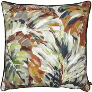 Image of Prestigious Textiles - Palmyra 100% Cotton Piped Edge Cushion Cover, Spice, 55 x 55 Cm