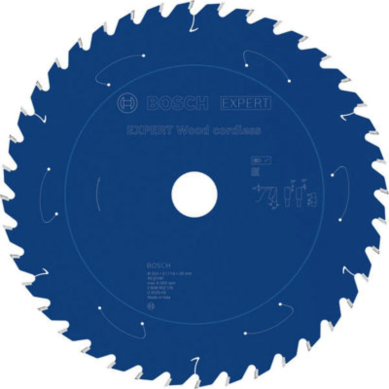 Image of Bosch Expert Wood Cordless Circular Saw Blade 254X 2.1/1.6 X 30mm T40 2608902176