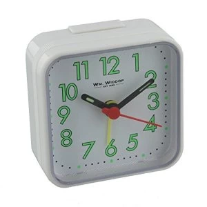 Image of Square Alarm Clock - White