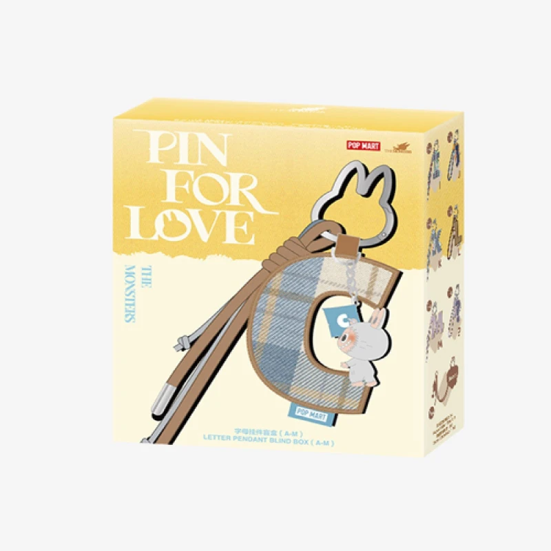 Image of Pop Mart LABUBU THE MONSTERS Pin for Love Letter (A-M) Multi unisex Single