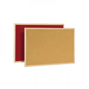 Image of Bi-Office CorkFelt Double-Sided Board 600x900mm FB0710010