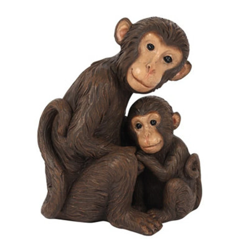 Image of Something Different Something Different Monkey Mother And Ornament in Brown Brown One Size Unisex 5059699853362