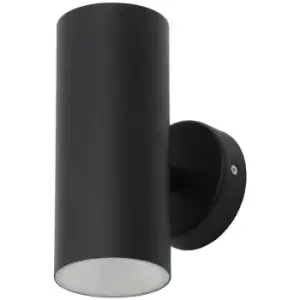 Image of Zinc LED Up and Down Wall Light 10W MELO 4000K Cool White Black 850lm down light Outdoor Lights Exterior Additional Security Lighting Effect Front