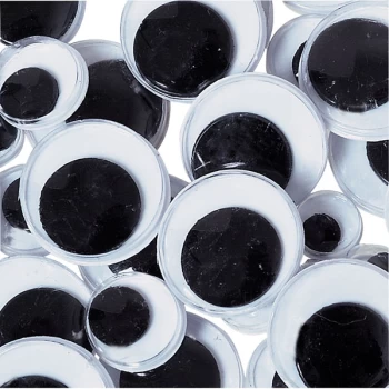 Image of Rapid Black and White Wiggly Eyes - Pack of 100