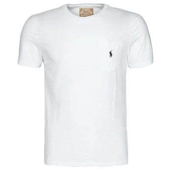 Image of Polo Ralph Lauren T-SHIRT AJUSTE COL ROND EN COTON LOGO PONY PLAYER mens T shirt in White - Sizes EU S,EU M,EU L,EU XL,EU XS
