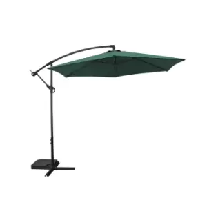 Image of Groundlevel 3M Banana Garden Parasol - Green