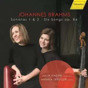 Image of Johannes Brahms Sonatas 1 & 2/Six Songs Op 86 by Johannes Brahms CD Album
