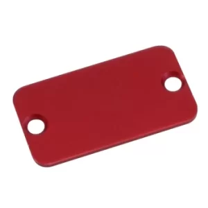 Image of Hammond 1455DALRD-10 Aluminium End Panel 1.5 x 45 x 25mm Red
