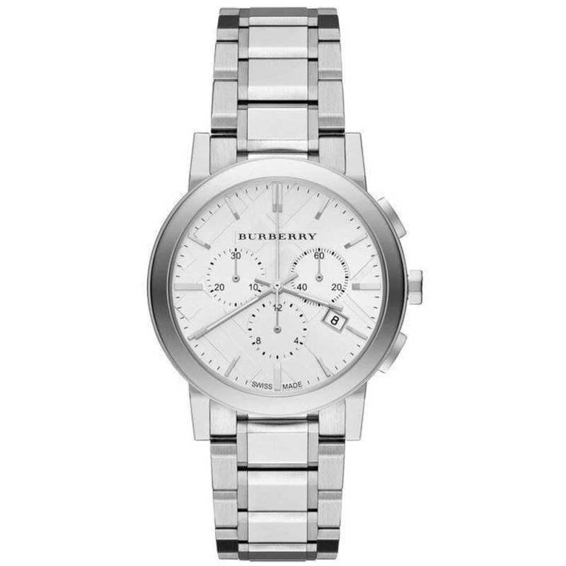 Image of Burberry BU9750 City Chronograph Silver Dial Ladies Watch