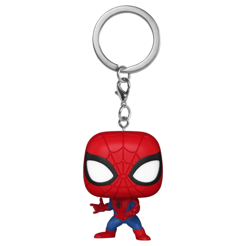 Image of Funko Pop! Keychain: Marvel NC - Spider-Man - Marvel Comics Novelty Keyring - Collectable Mini Figure - Stocking Filler - Gift Idea - Official Merchan