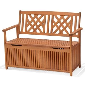 Image of Robert Dyas 2-Seater Garden Fence Bench with Storage