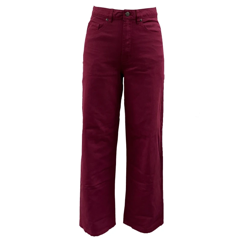 Image of Be You Wide Leg Jeans Womens - Red Red 6 R