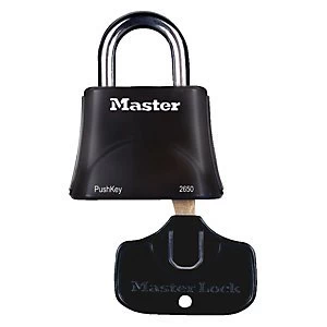 Image of Master Lock Push Key Easy Open Padlock - 61mm
