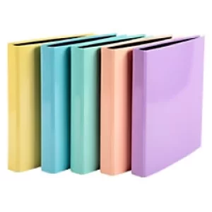 Image of Exacompta Ring Binder Pastel Colours 320 x 250 x 20 mm Pack of 10