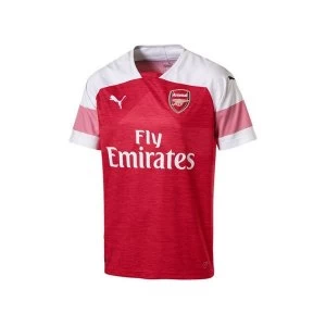 Image of Arsenal Puma Shirt Home Replica Red 9-10 Yrs