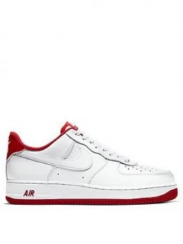 Image of Nike Air Force 1 '07 - White/Red , White/Red, Size 12, Men