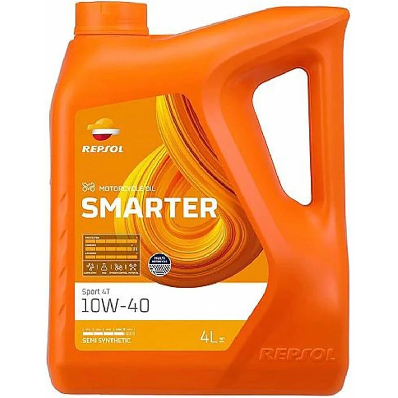 Image of REPSOL RPP2065MGB Engine oil SMARTER SPORT 4T 10W-40 Capacity: 4l, Part Synthetic Oil Engine Oil (1862)