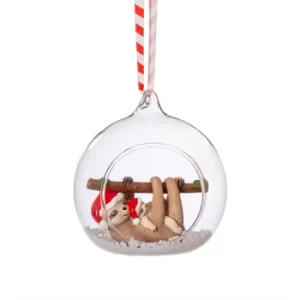 Image of Mum & Baby Sloth Figurine Bauble