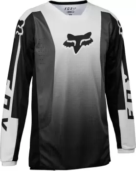 Image of FOX 180 Leed Youth Motocross Jersey, black-white Size M black-white, Size M