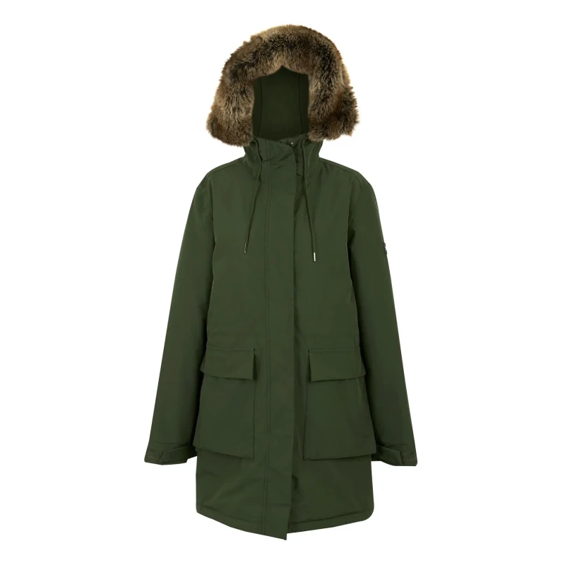 Image of Womens waterproof parka with hood Regatta Sabinka Vert Female 40