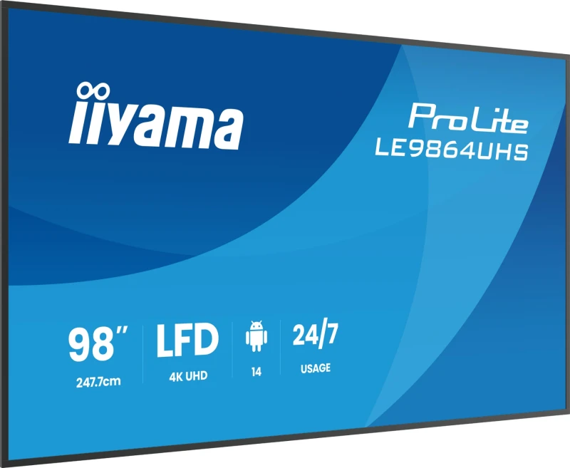 Image of iiyama LE9864UHS-B1AG Signage Display Digital signage flat panel 2.49