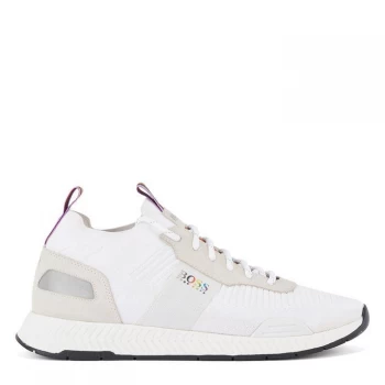 Image of Hugo Boss Titanium Pride Runner Trainers White Size 10 Men