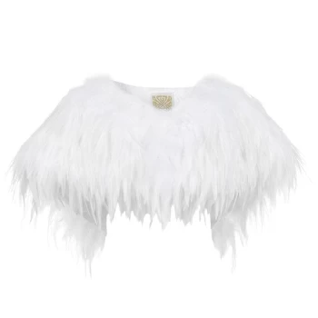 Image of Biba Feather Bolero - Ivory