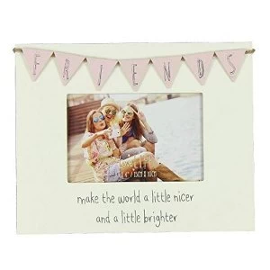 Image of 6" x 4" - Love Life Bunting Photo Frame - Friends