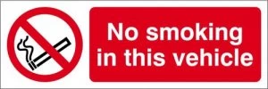 Image of NoSmoking In This Vehicle Sign S/A Vinyl