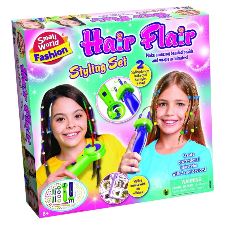 Image of Small World Toys Hair Flair Styling Set, Multi 5381