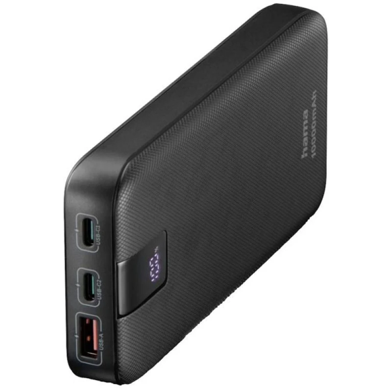 Image of Hama Hama Power bank 10000 mAh Power Delivery 3.0, Quick Charge 3.0 LiPo Anthracite 00201718