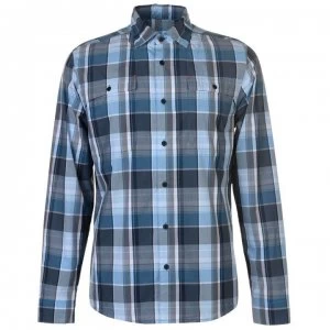 Image of Spyder Crucial Long Sleeve Shirt Mens - F. Blue Plaid