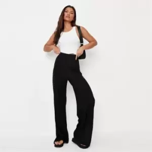 Image of Missguided Wid Leg Trouser - Black